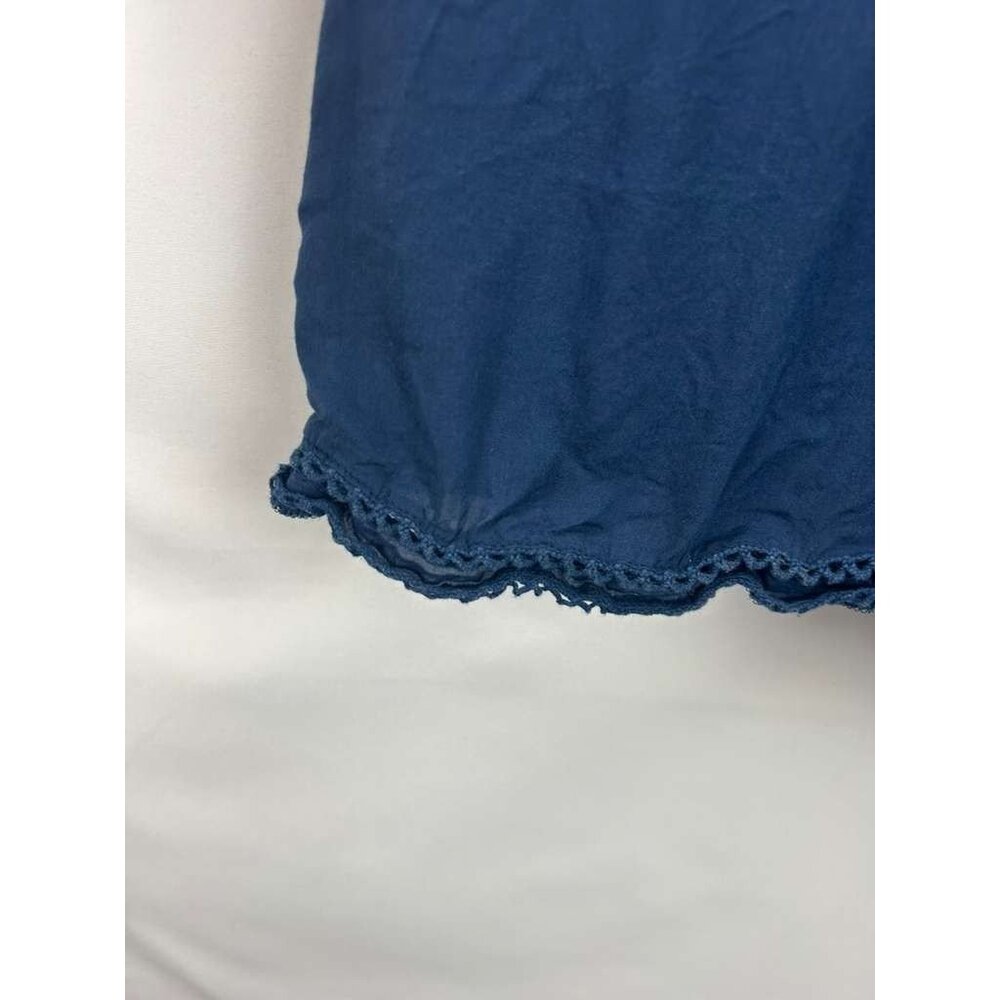 Aritzia Wilfred Women's Small Dress Navy Blue Off the Shoulder Ruffle Retail - Picture 4 of 10
